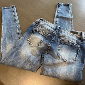 Buckle Women's Skinny Jeans - Classic Blue